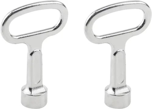 Vista 3 de T Tulead Llave cuadrada de 5 piezas de 2 "x 1.5" Llave cuadrada del agua, llaves de la llave del zócalo de la aleación del cinc, para cajones
