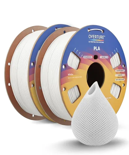 Vista 37 de OVERTURE Paquete de 10 filamentos PLA de 0.069 lbs (0.069 in), filamento de impresora 3D de herido ordenado, paquete de 10 bobinas de 2.2 libras