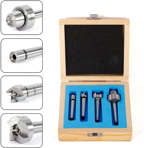 Vista 5 de Juego de 4 vasos de madera MT1 Live Center para torno de madera, torno de madera, torno de torneado, juego de centro de taza, para madera