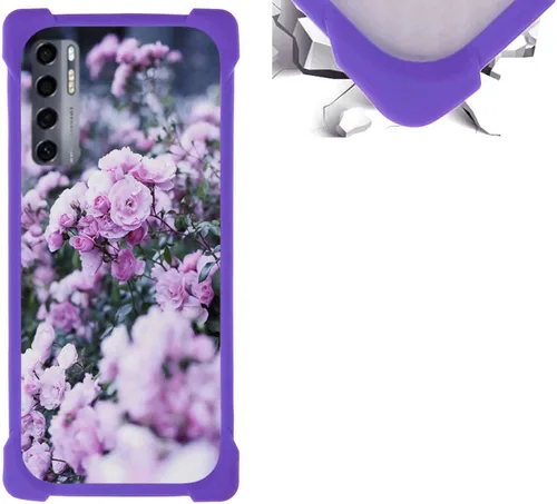 Vista 95 de jioeuinly Funda compatible con ZTE Blade X1 5G Phone Case PC Backplane + cubierta de silicona suave marco XSH