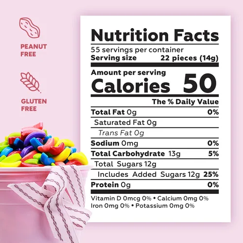 Vista 2 de Bananas Runts Candy – 1200 unidades de caramelos duros de 1.7 libras de repuestos para máquina de chicles a granel – Caramelo de plátano