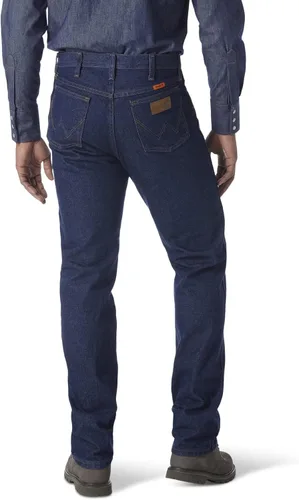 Vista 3 de Wrangler Jean FR resistente al fuego de ajuste original para hombre, Stonewash