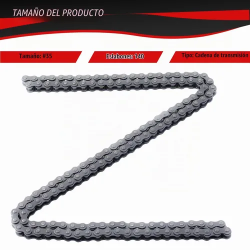 Vista 6 de KAMIER #35 140 Eslabones Cadena de Rodillos de Transmisión para Coleman CT100U CC100X RB100 Baja Doodle Bug DB30 Mega Monster Moto MM-B80 MM-B105