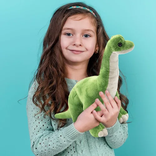 Vista 4 de ArtCreativity Gran Dinosaurio Brachiosaurus de Peluche Cómodo y Acogedor - Almohada de Animal de Peluche Suave y Mimoso - Lindo Diseño de Pie - Idea