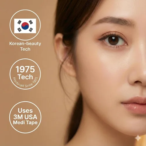 Vista 3 de Magic Slim - Cinta adhesiva de doble párpado – Tiras adhesivas invisibles para corrección monólida con capucha – Auténtica tecnología K-Beauty