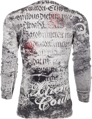 Vista 3 de Xtreme Couture by Affliction - Camisa térmica de manga larga para hombre, Negro
