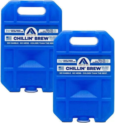 Vista 9 de Arctic Ice Chillin' Brew Series Long Lasting Reusable Ice Pack - Freezes at 28° Fahrenheit - Designed to Keep Beverages Colder Than Ice