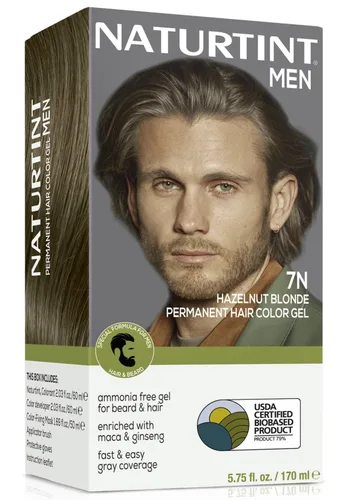Vista 12 de Naturtint Tinte permanente para el cabello para hombre, barba y bigote (1N negro)