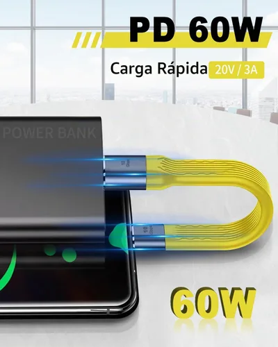 Vista 2 de Duttek Cable corto USB a USB C de 5 pulgadas/5.9 in, 10Gbps USB C macho a USB 3.0 macho cable plano de alta velocidad de transferencia de datos