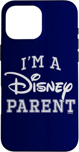 Vista 19 de iPhone 16 Disney I'm A Disney Parent Collegiate Big Text Logo Case