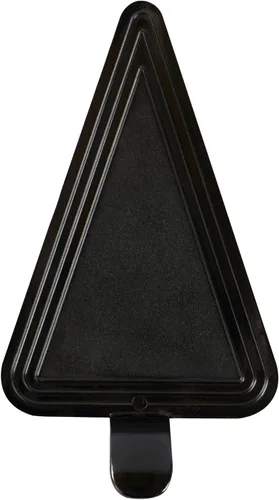 Vista 17 de Restaurantware Tablas para pasteles de 4.5 x 3 pulgadas, 100 bandejas triangulares de postre, ligeras con asa, tableros de repostería de plástico