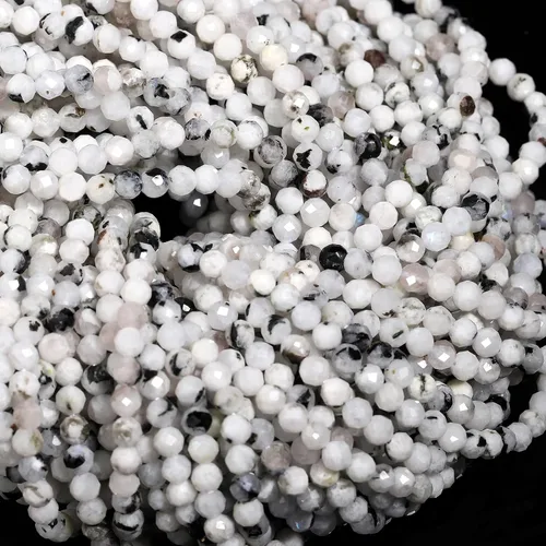 Vista 48 de 180 piezas 2mm Cuentas de piedras preciosas de turquesa africana natural facetada redonda suelta para hacer joyas
