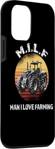 Vista 3 de iPhone 12 mini divertido MILF camisa - hombre me encanta la agricultura divertido granjero regalo caso
