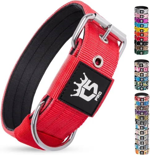 Vista 43 de TSPRO Collar Táctico para Perro de 1.25 Pulgadas de Ancho Collares Gruesos para Perro con Hebilla de Metal de Servicio Pesado, Duradero, Fuerte