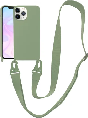 Vista 104 de Funda compatible con iPhone 8 Plus, iPhone 7 Plus/6 Plus/6S Plus con cordón, funda cruzada para iPhone con correa ajustable de silicona para iPhone