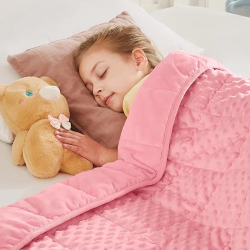 Vista 41 de CuteKing Manta pesada (2 libras, 36 x 48 pulgadas, gris) manta pesada para 40-60 libras, manta pesada para refrigeración y calefacción con cuentas