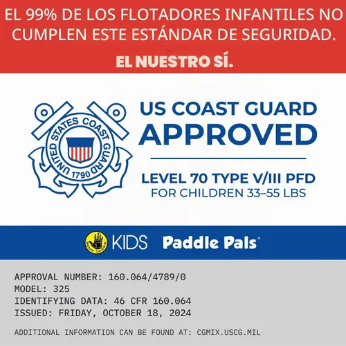 Vista 2 de Body Glove Paddle Pals - Chaleco salvavidas para aprender a nadar, 33-55 libras, tambor de pulpo 3D sirena tilo