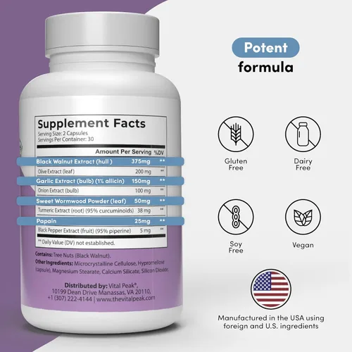 Vista 2 de Restablece tu intestino y siéntete más ligero - Suplementos de hierbas ParaCleanse para humanos, fórmula para el equilibrio interno, comodidad