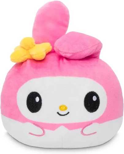Vista 2 de TeeTurtle Sanrio My Melody and Kuromi - Peluche reversible de 4 pulgadas Ángel y Diablo Mi Melodía y Kuromi