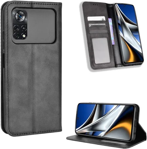 Vista 88 de Funda para BLU Bold N2, funda de piel sintética para BLU Bold N2, funda para BLU Bold N2 5G N0050UU Funda de piel sintética negra Negro