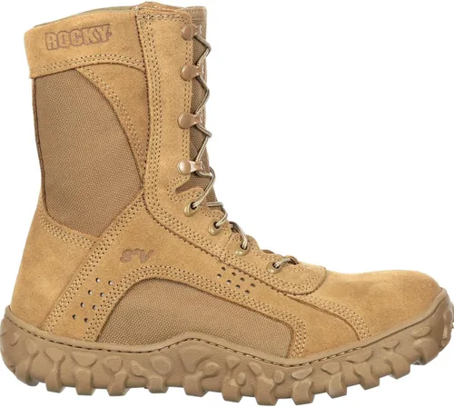 Vista 7 de ROCKY S2V Botas militares tácticas con punta compuesta, talla 10.5 (M) color marrón coyote, Marrón Coyote