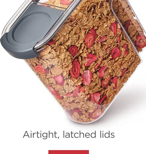 Vista 6 de Rubbermaid Brilliance - Recipientes de almacenamiento de alimentos (14 piezas) + recipiente para cereales