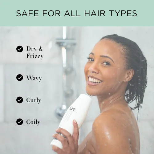 Vista 5 de Acondicionador Unwash de limpieza ecológica - Acondicionador limpiador co-wash hidratante y suave, libre de sulfatos y parabenos, para cabello
