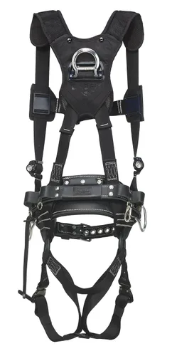 Vista 2 de DBI-Sala DBI/Sala 1113678 Nomex/Kevlar Web, Nomex/Kevlar Back/Leg Padding, PVC Coated Alum Back D-Ring, Aisladores de cuero, 2D D-Size 23 Cinturón