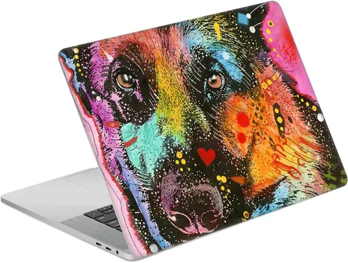 Vista 7 de Head Case Designs Calcomanía de vinilo con licencia oficial de Dean Russo Buldog Francés Animals compatible con MacBook Pro de 15.4 pulgadas