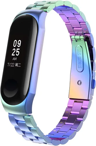 Vista 12 de Correa de repuesto de acero inoxidable para Xiaomi Mi Band 3 Fitness Tracker