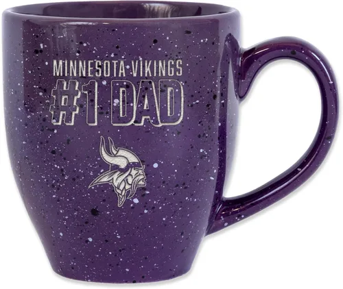 Vista 11 de Rico Industries NFL Football #1 Dad 16 oz Team Color Laser Engraved Ceramic Coffee Mug