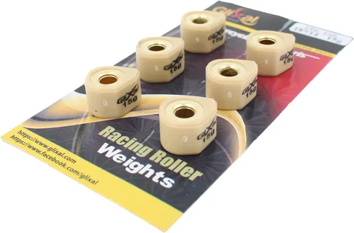 Vista 8 de Glixal deslizadores de variador polígono de alto rendimiento de 18x14mm, rodillos deslizantes de carreras de peso de 152QMI 157QMJ GY6 125cc 150cc