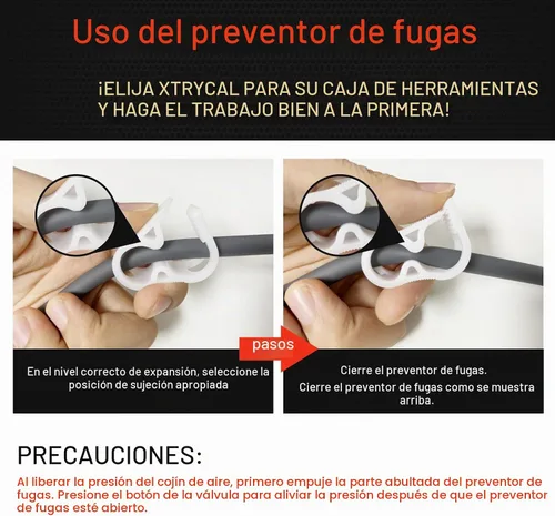 Vista 5 de Bomba de bolsa de cuña de aire de grado comercial mejorada de 2 piezas, kit de nivelación profesional y herramienta de alineación, bolsa inflable.