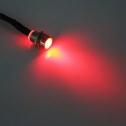 Vista 2 de Keenso 4 Piezas Luces Piloto LED de 12V, Lámpara Indicadora de 8mm (0.31 pulgadas) Luz Indicadora de Coche Furgoneta Barco Bombillas Piloto