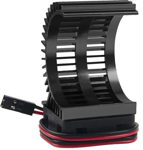 Vista 6 de Disipador de calor de motor RC 540 545 550 sin escobillas cepillado con ventilador de enfriamiento de 5-6 V compatible con Traxxas HSP HPI Wltoys