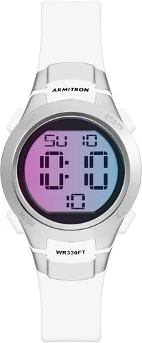 Vista 10 de Armitron Sport 45/7012 - Reloj cronógrafo digital para mujer con correa de resina