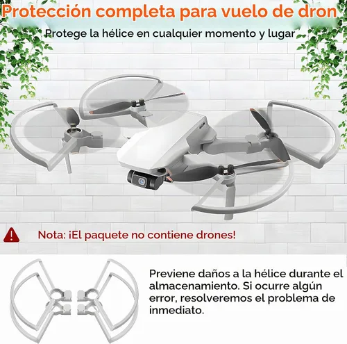 Vista 4 de Mini 4K/Mini 2 SE/Mini SE Hélices: con protector de hélice, extensión de pata de tren de aterrizaje, soporte de hélice, cubierta de estabilizador