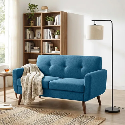 Vista 19 de Tbfit Sofá en Forma de L, Sofás Seccionales Modernos de Mediados de Siglo de 80" de Ancho, Sofás de 3 Plazas con Chaise Lounge Amplio, Sofá Beige