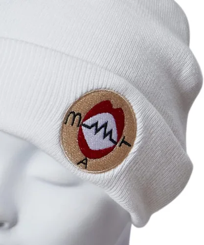 Vista 6 de Kimetsu No Yaiba - Gorro unisex de punto térmico de moda, color blanco, bordado, Blanco