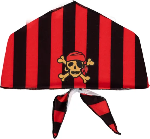 Vista 4 de Auggle Conjunto de pirata para bebé, disfraz de Halloween, manga larga con bufanda para la cabeza