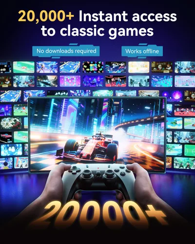 Vista 2 de Retro Gaming Console, 20,000+ Retro Game Stick, 23 Emulators, 4K HD TV Game Stick, Built-in Classic Video Games, Plug & Play Game Console for TV