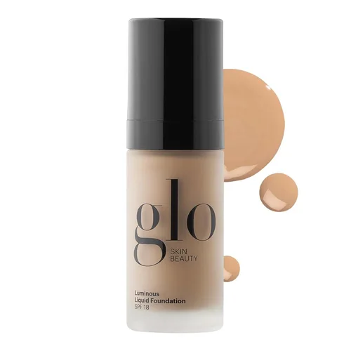 Vista 13 de Glo Skin Beauty Base líquida luminosa con SPF 18 (Alabastro) - Maquillaje mineral, mejora el tono desigual de la piel, suaviza y corrige