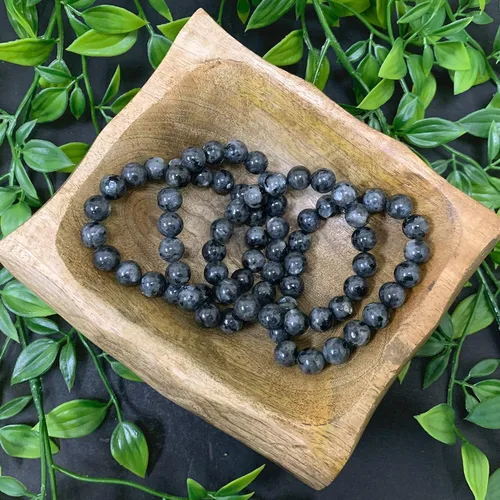 Vista 74 de Gem Avenue Handmade Round Bead Stretch Bracelet Unisex Natural Stone Beaded Jewelry for Men & Women, Elastic Wristband for Daily Wear