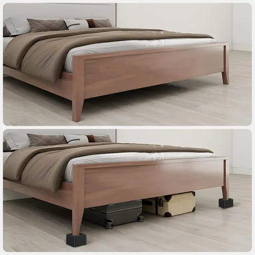 Vista 7 de Elevadores de cama y elevadores de muebles resistentes de gran tamaño, apilables que soportan 12,000 libras, elevador de muebles/bloques cuadrados