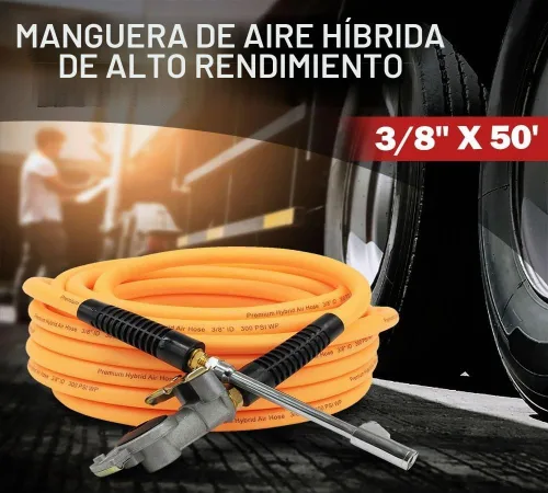 Vista 2 de Kit de inflado de neumáticos de camión 3/8" ID con portabrocas de aire y Gladhand