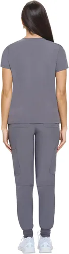 Vista 3 de Natural Uniforms Conjunto deportivo elástico esencial para mujer