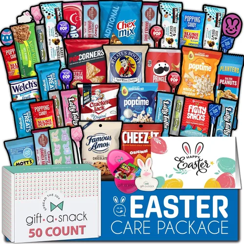 Vista 10 de Gift A Snack - Caja de aperitivos paquete variado de dulces + tarjeta