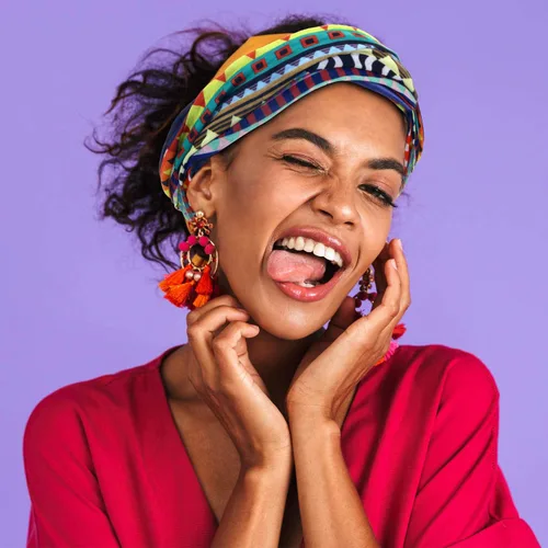 Vista 6 de SATINIOR 8 bandanas africanas para cubrir la cara, estilo bohemio, pasamontañas, bufanda para mujer, multicolor, M, Multicolorido