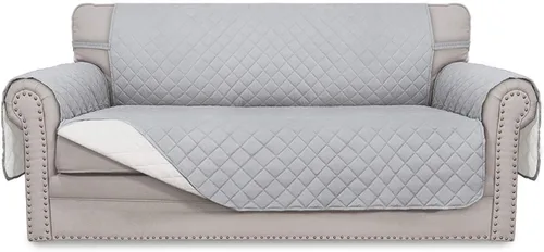 Vista 77 de Easy-Going - Funda reversible para sofá, resistente al agua, con varillas de espuma y correas elásticas, protector de muebles para mascotas y perros