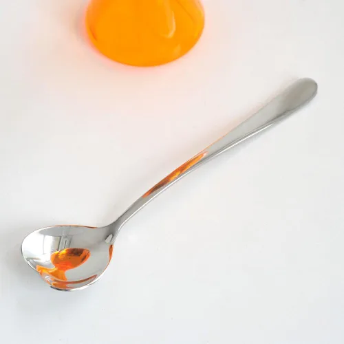 Vista 11 de Alessi AMMI01S AZ Big Love - Juego de helados de diseño, cuenco en acero inoxidable 18/10 y resina termoplástica, color azul y cuchara de acero